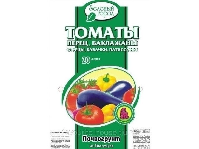 Почвогрунт БиоТек на основе биогумуса Томаты, перец, баклажаны 20 л. 